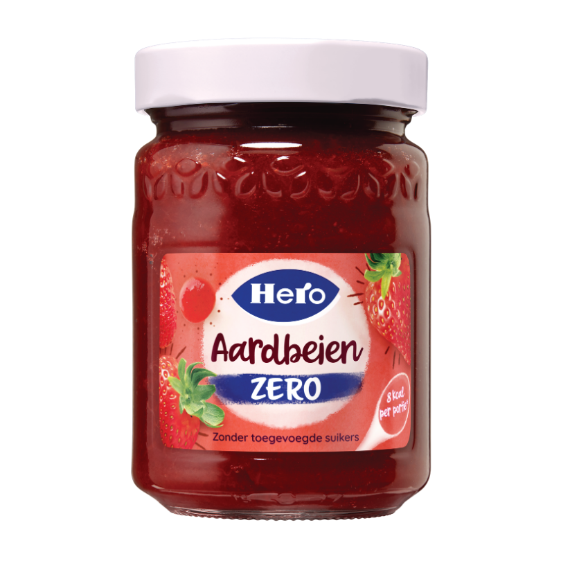 jam pot hero jam zero aardbeien