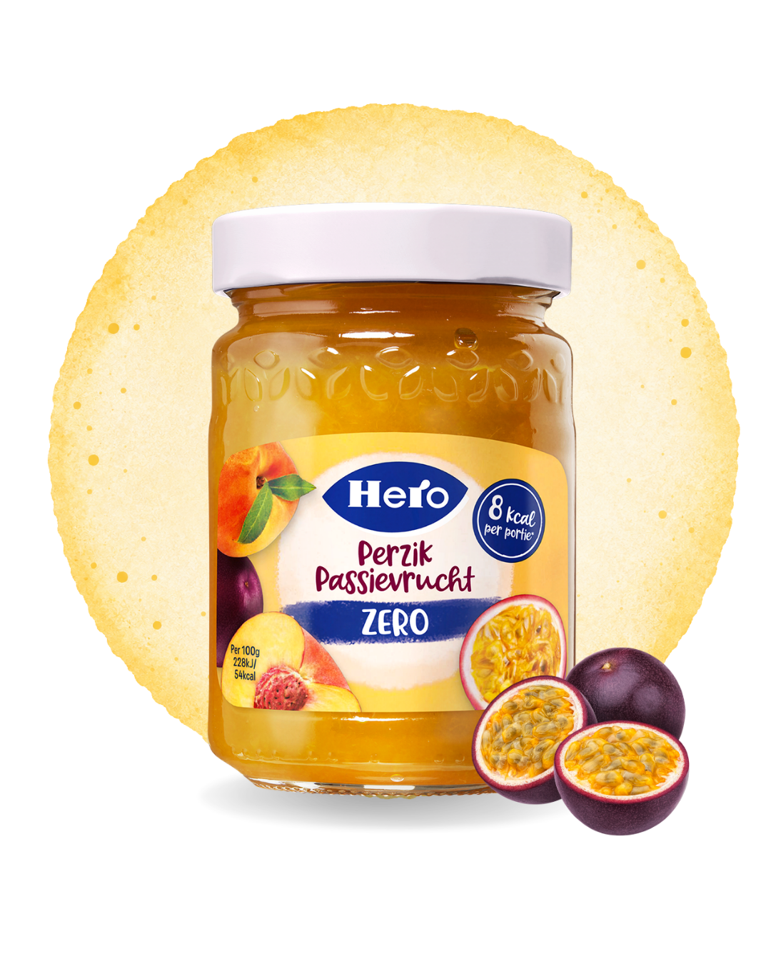 Hero Jam Zero Perzik Passievrucht
