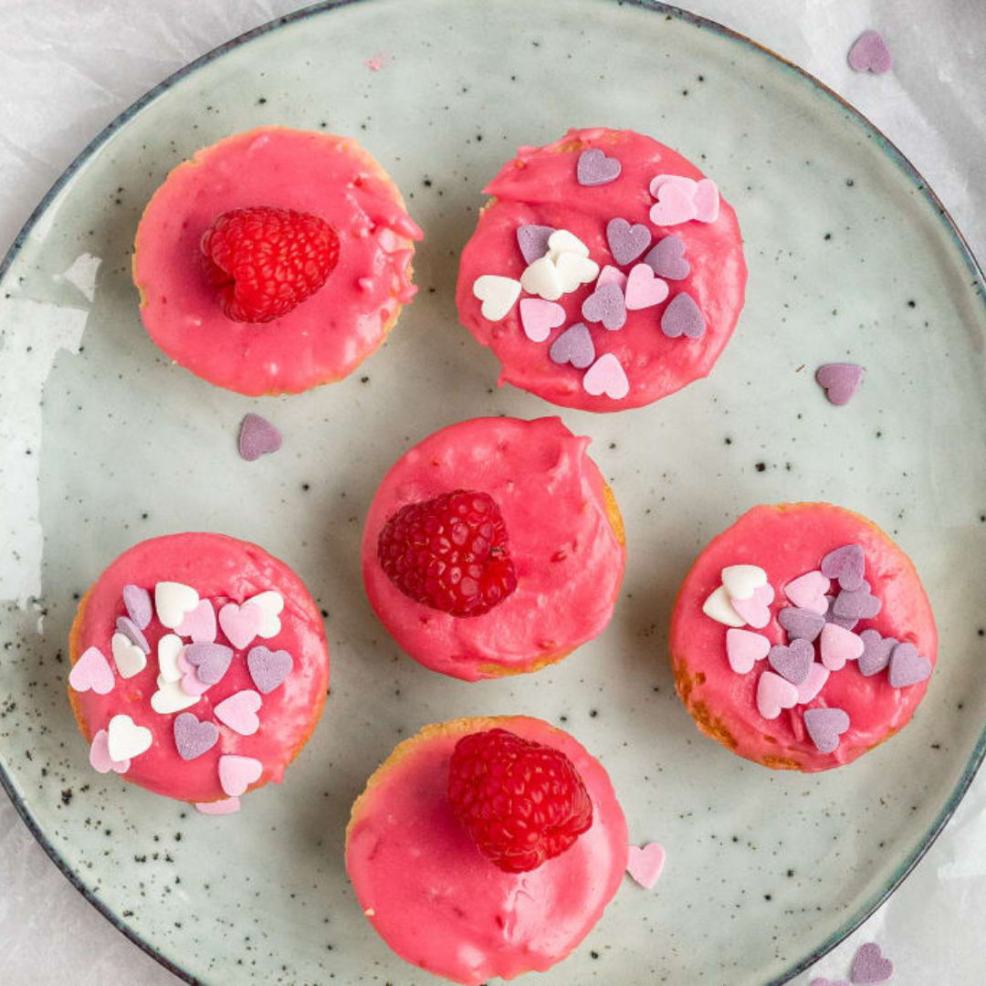 Mini roze koeken