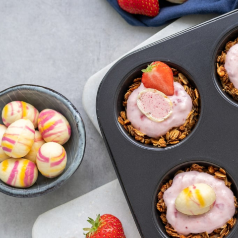 Granola nestjes met paasei