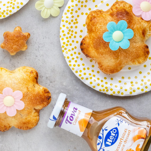 Mini appelflappen met karamel